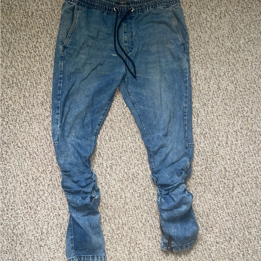 Forever 21 Blue Skinny Jeans Sleek Fit